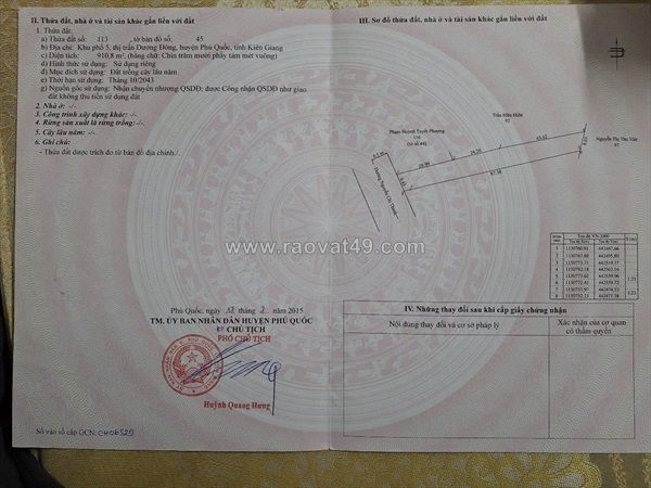 Hot bán nhanh lô đất tiềm năng full thổ cư tại kp5, đ.nguyễn chí thanh, đặc khu
