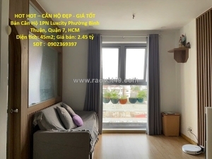 Hot hot – căn hộ đẹp - giá tốt  bán căn hộ 1pn luxcity phường bình thuận, quận