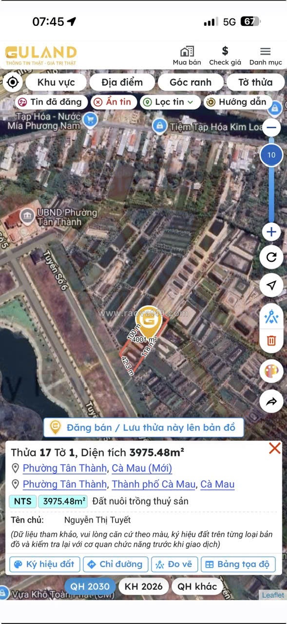 Hot hot hot bán nhanh lô đất sinh lời cao