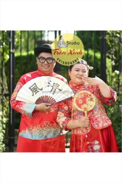 Hỷ phục cưới plussize sang trọng cho cô dâu chú rể