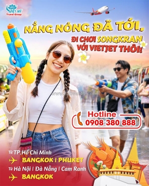 Ietjet air ưu đãi vé máy bay đi lễ hội songkran