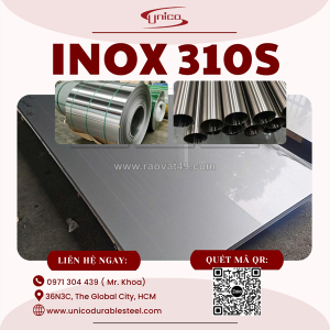 Inox 310s – chuyên gia chịu nhiệt cho mọi công trình