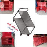 Kệ 2 tầng đẩy hàng kt: w1200xd600xh750mm