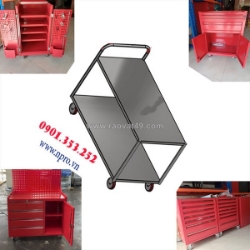 Kệ 2 tầng đẩy hàng kt: w1200xd600xh750mm