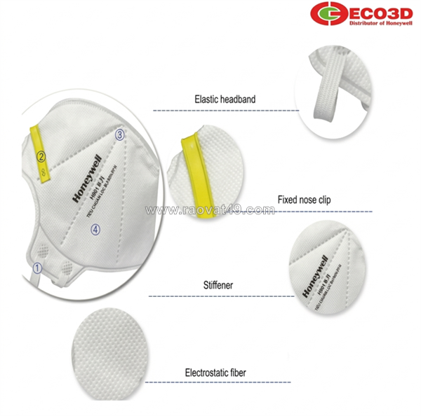 Khẩu trang chống bụi honeywell h901 – giải pháp bảo vệ hô hấp hiệu quả trong môi trường công nghiệp