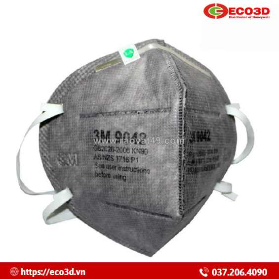 Khẩu trang than hoạt tính 3m 9042 kn90 – lọc bụi, khử mùi hiệu quả