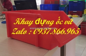 Khay nhựa đặc, khay có chân chống tầng, tay nhựa cơ khí, khay công nghiệp