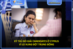 Kỳ thủ bỏ giải candidates ở cyprus vì lo xung đột trung đông