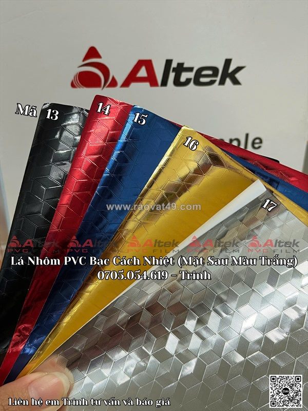 Lá nhôm bạc cách nhiệt, nhựa pvc giá tốt tại altek