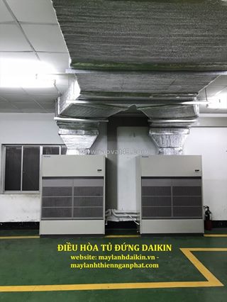 Lắp máy lạnh tủ đứng nối ống gió daikin fvpr300qy1 tại khu công nghiệp bình dương