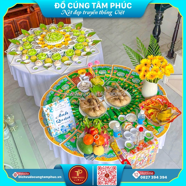 Mâm cúng căn cho bé - trao phúc lành, gửi trọn yêu thương