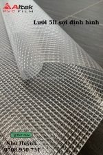 Màng nhựa kẹp lưới sợi polyester định hình