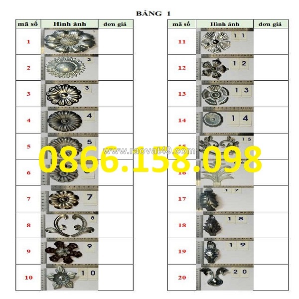 Mẫu hoa sắt nghệ thuật điểm nhấn cho không gian kiến trúc