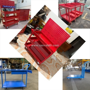 Mẫu kệ để khay nhựa kết với treo dụng cụ