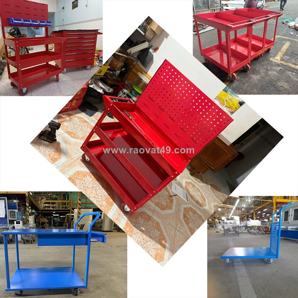 Mẫu kệ để khay nhựa kết với treo dụng cụ