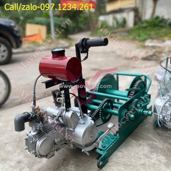 Máy tời gỗ 5.5 tấn tời 3 nhông turbo tbt55 giá rẻ
