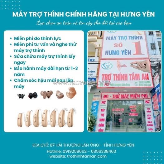 Máy trợ thính chính hang tại hưng yên – lựa chọn an toàn và tin cậy