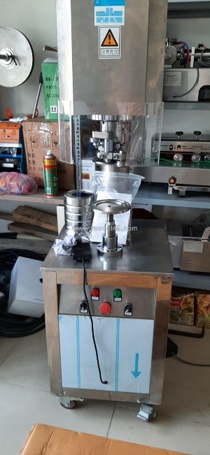 Máy viền mí lon thiếc, máy ghép mí lon bán tự động