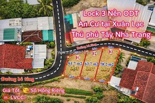 Mở bán 3lô ( đồng xanh vĩnh ngọc cũ)- phường tây nha trang