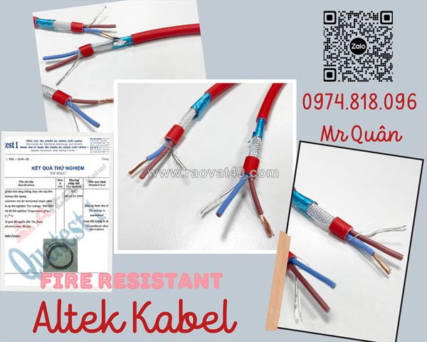 Ncc: cáp chống cháy chống nhiễu 2 lõi – altek kabel