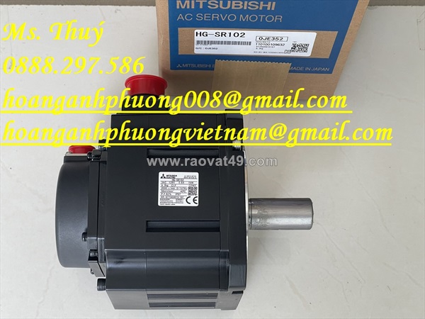 New 100% - servo motor mitsubishi hg-sr102 - bình dương