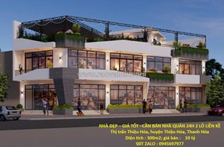 Nhà đẹp – giá tốt –cần bán nhà quán 24h 2 lô liền kề thị trấn thiệu hóa, huyện