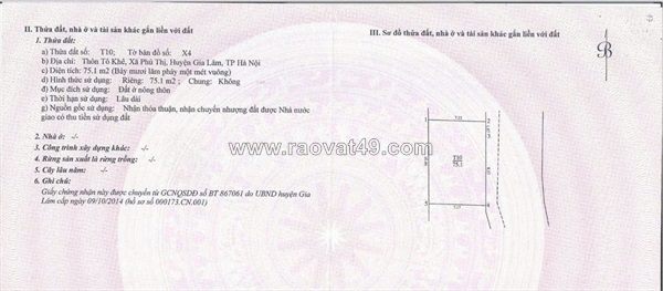 Nhà đẹp – giá tốt  – chính chủ cần bán tại đường tô khê, xã phú thị, gia lâm