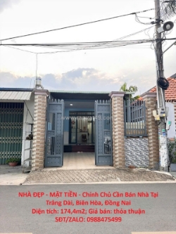 Nhà đẹp - mặt tiền - chính chủ cần bán nhà tại trảng dài, biên hòa, đồng nai