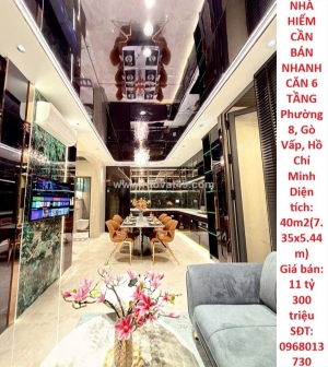 Nhà hiếm cần bán nhanh căn 6 tầng phường 8, gò vấp, hồ chí minh - giá siêu tốt