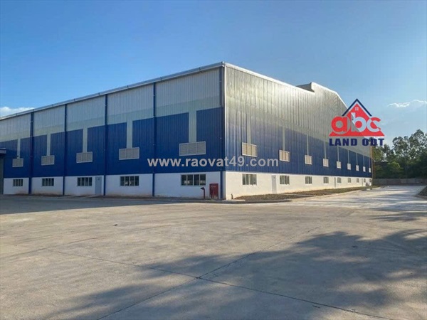 Nhà xưởng thiết kế hiện đại, khung thép kiên cố sẵn xưởng bàn giao hoạt động sx
