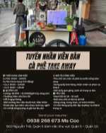 Nhân viên bán cà phê take away quận 5