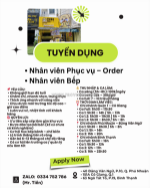 Nhân viên phục vụ, bếp q1, bình thạnh, phú nhuận