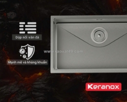 Những phụ kiện đi kèm chậu keranox khiến việc rửa bát nhẹ nhàng hơn