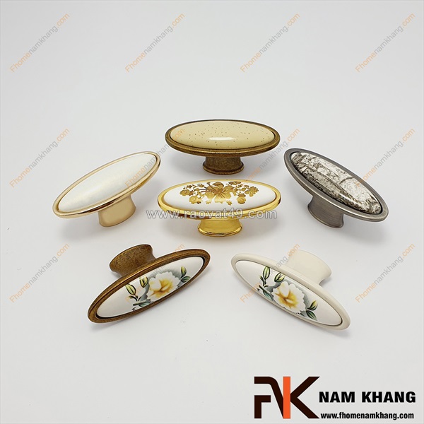 Núm nắm tủ sứ - điểm nhấn nhẹ nhàng cho không gian tinh tế