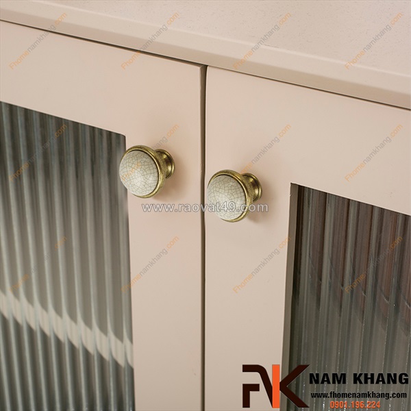 Núm nắm tủ sứ - điểm nhấn nhẹ nhàng cho không gian tinh tế