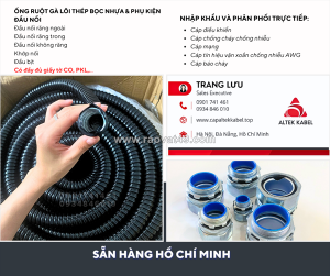 Ống ruột gà lõi thép phi 3/4 (id 20 - od 25) hà nội, đà nẵng, sài gòn