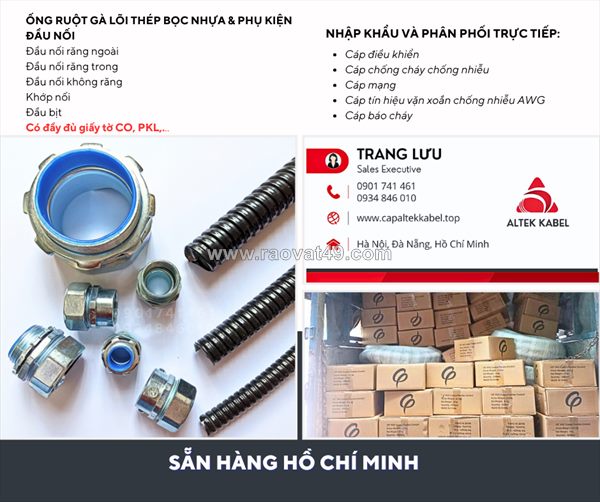 Ống ruột gà lõi thép phi 3/4 (id 20 - od 25) hà nội, đà nẵng, sài gòn