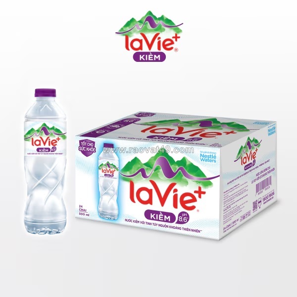 Phân phối nước uống lavie kiềm ,5l tại bà rịa vũng tàu