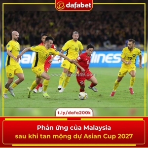 Phản ứng của malaysia sau khi tan mộng dự asian cup 2027