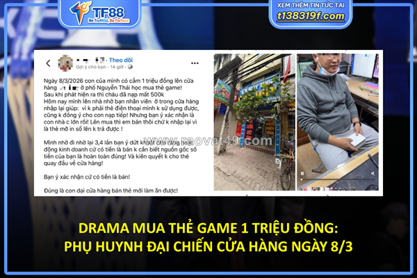 Phụ huynh đại chiến cửa hàng ngày 8/3