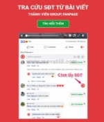 Quét lead - công cụ cho phép quét nhanh số điện thoại của bất kỳ ai trên facebook