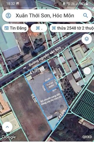 Quỹ đất lớn mt nguyễn văn bứa – 3.572m² – có sân banh – giá chỉ 17tr/m²!
