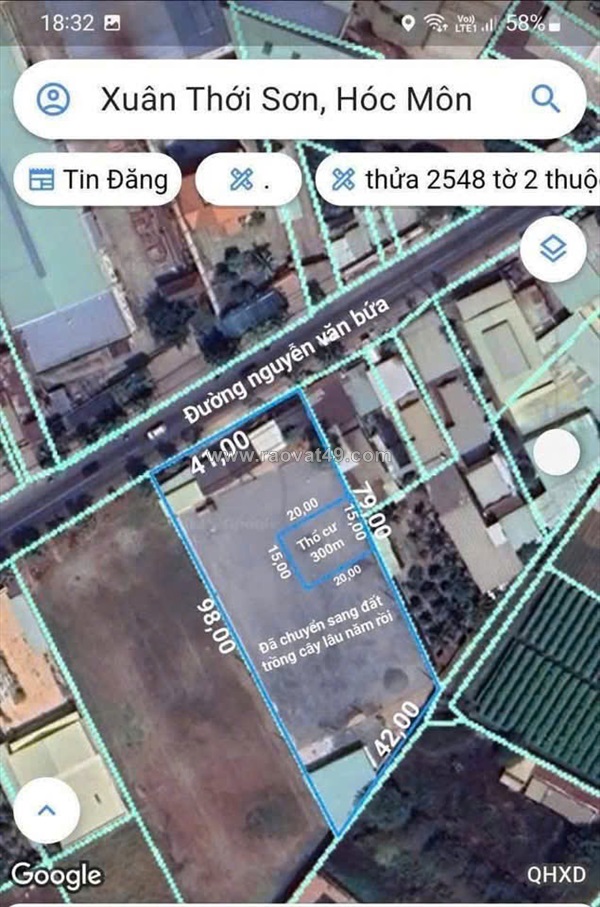 Quỹ đất lớn mt nguyễn văn bứa – 3.572m² – có sân banh – giá chỉ 17tr/m²!