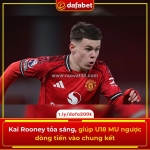 Rai rooney tỏa sáng, giúp u mu ngược dòng tiến vào chung kết