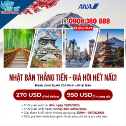 Săn vé ana đi nhật bản giá tốt cho mùa du lịch 2026