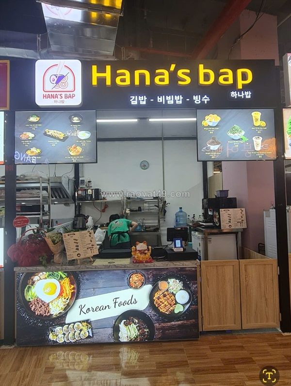 Sang nhượng gian hàng đồ ăn hàn quốc – tầng 3 vincom smart city tây mỗ