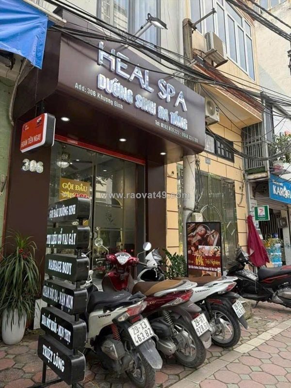 Sang nhượng spa dưỡng sinh – chỉ 50 triệu địa chỉ: 306 khương đình – thanh xuân