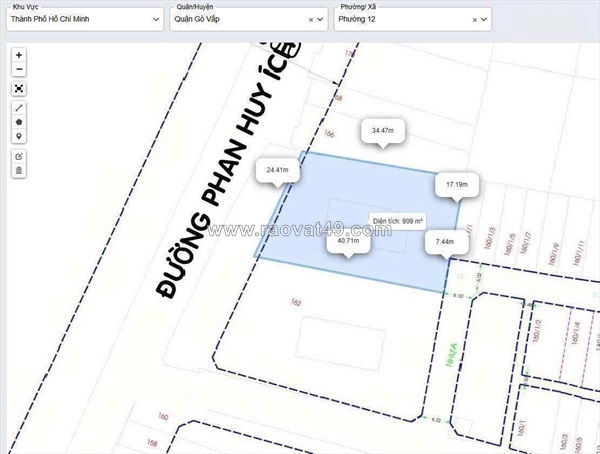 Siêu phẩm 2 mặt tiền phan huy ích – p.12 gò vấp (909m²) – dòng tiền 150tr/tháng!