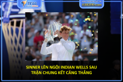 Sinner lên ngôi indian wells sau trận chung kết căng thẳng
