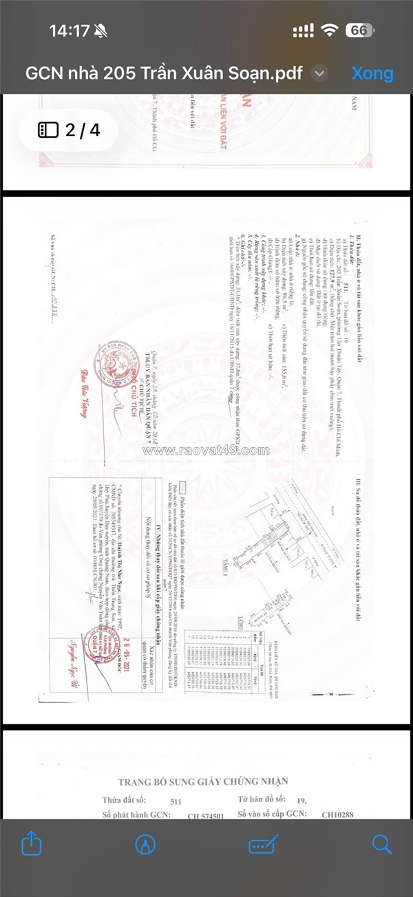 Sở hữu ngay căn nhà mặt tiền - chính chủ bán tại 205, đường trần xuân soạn,